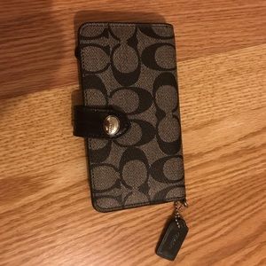 Black Coach Wallet/Phone Case